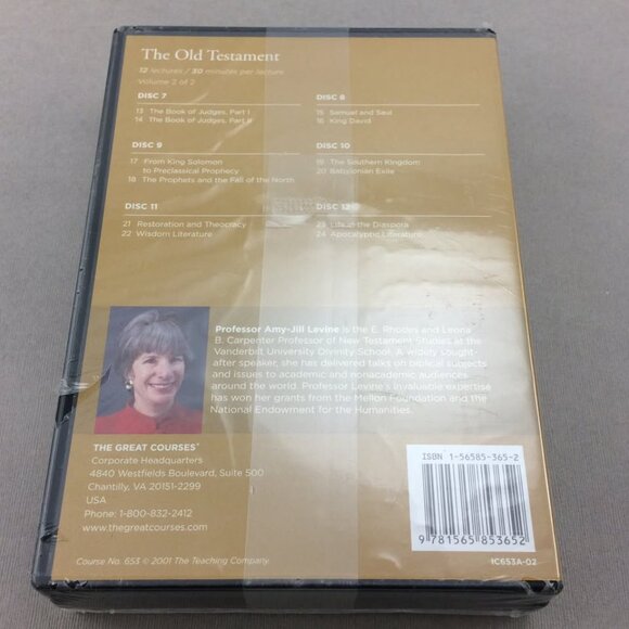 The Great Courses The Old Testament Guidebook & 12 DVDs Sealed University Level - Picture 4 of 5